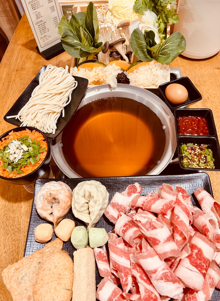문115 샤브칼국수 스폐셜 샤브(2인 SET) — 용인 모현 맛집